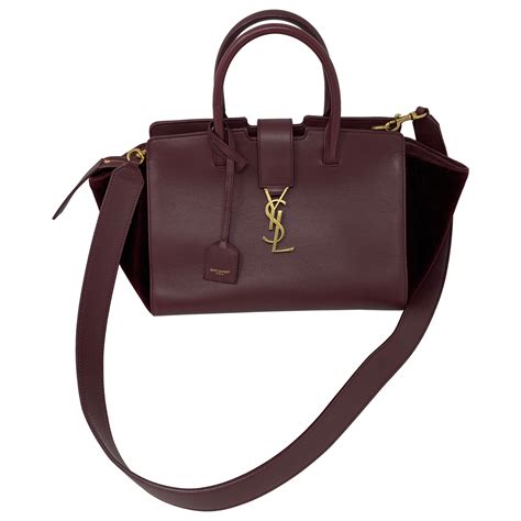 ysl burgundy bag velvet|brand new authentic YSL handbag.